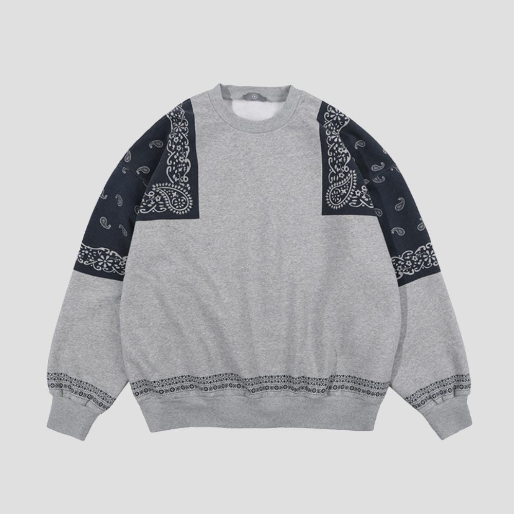 Paisley Patchwork Sweatshirt