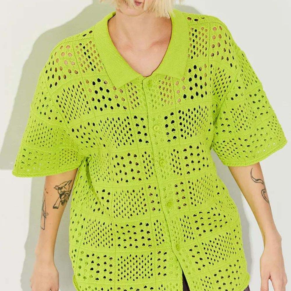 Perforated Knit Dopamine Shirt