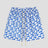 Street-style hip-hop shorts with geometric pattern print