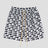 Loose-fit unisex shorts with quick-dry fabric and geometric design