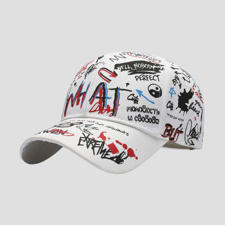 Side view of a unisex hip-hop baseball cap with breathable fabric.