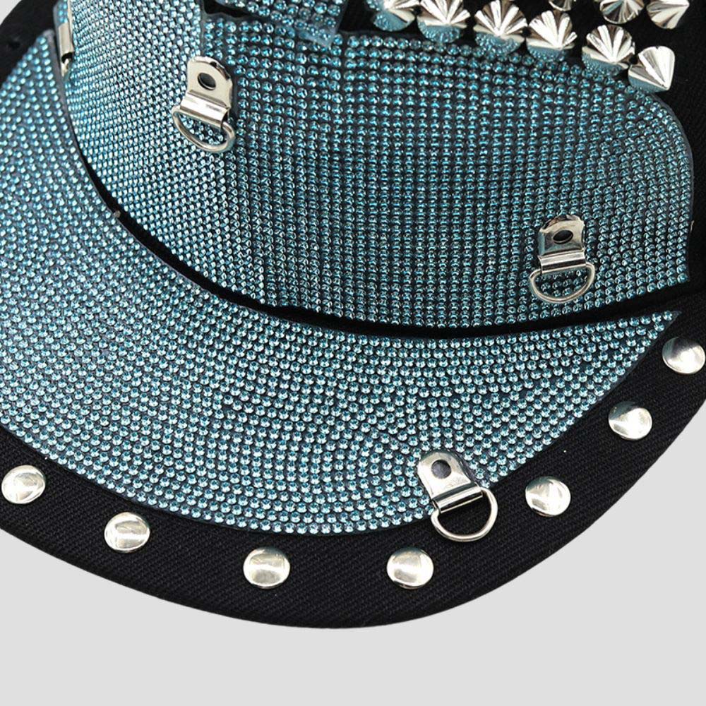 Modern Punk Style Cap with Diamond Studs