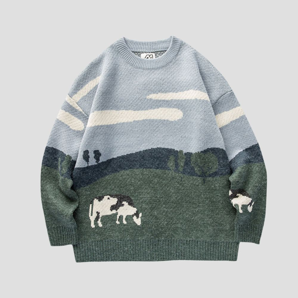 Breathable and stretchy casual sweater
