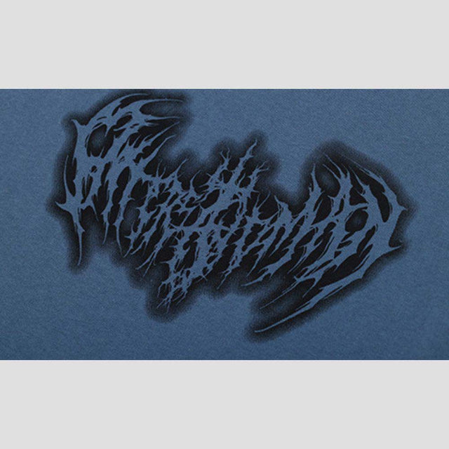 Loose Fit Tee with Reflective Stripes and Patchwork Colors