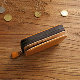 Retro Cowhide Zipper Wallet