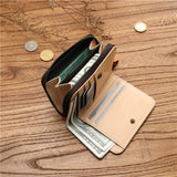 Retro Cowhide Zipper Wallet