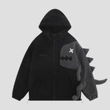 Retro Dino Fleece Hoodie