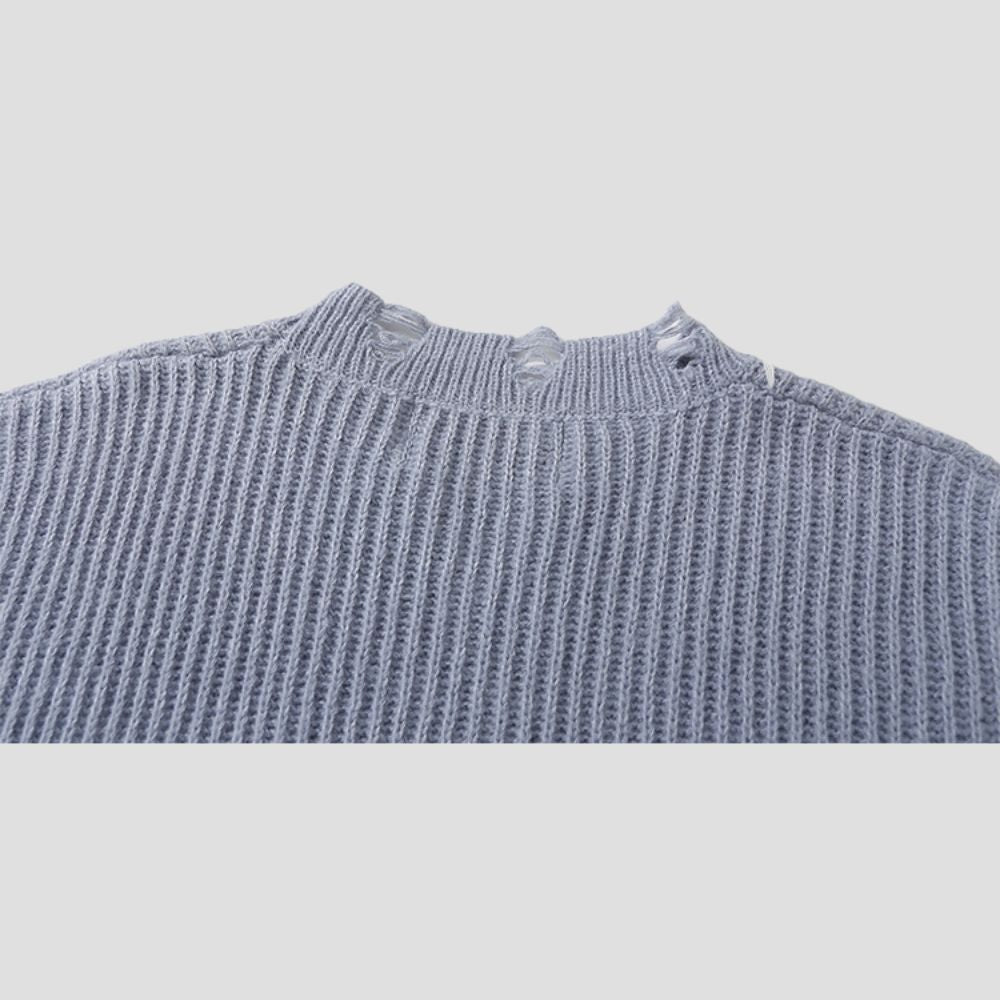 Soft and cozy 80% cotton sweater with a striped pattern
