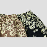 Floral and Sanskrit print hip-hop shorts