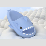 Street fashion, hip-hop inspired EVA shark slippers.