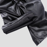 stylish-ruched-leather-pants