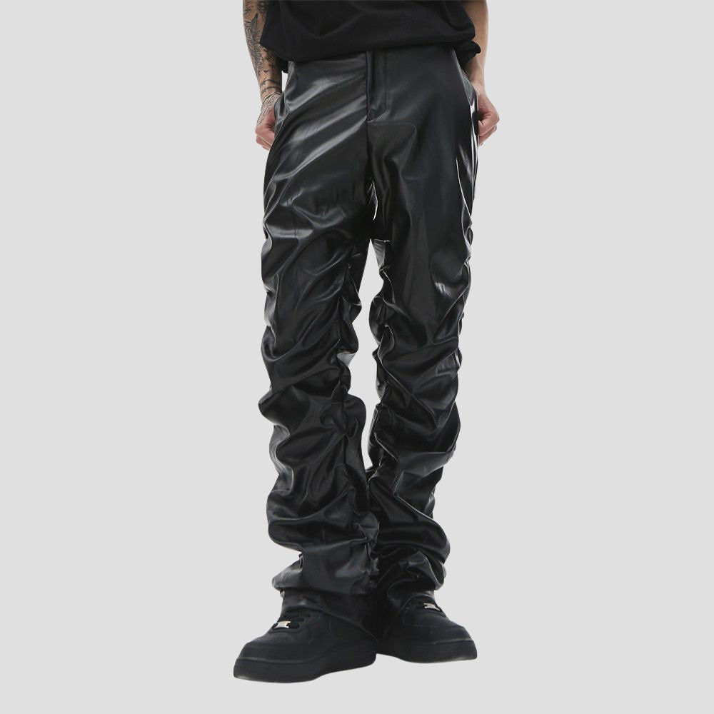 high-waist-ruched-leather-pants