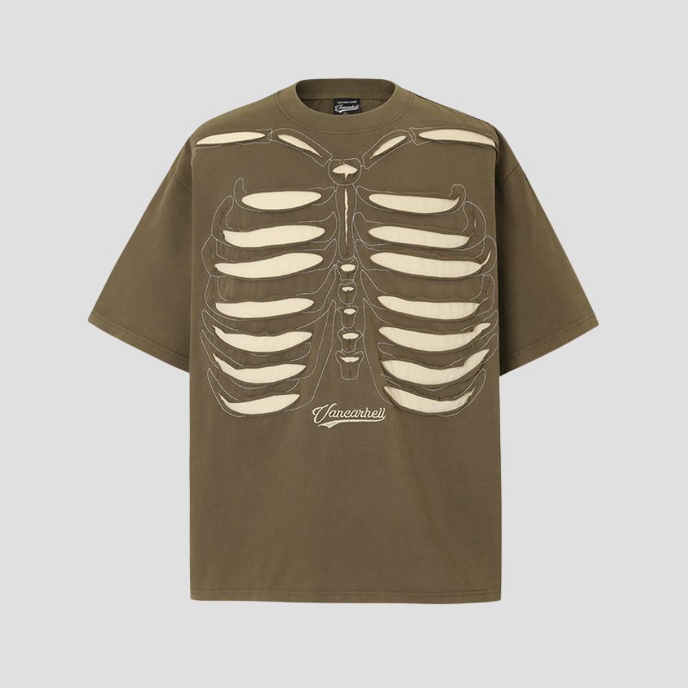 Vintage Skeleton Graphic T-Shirt