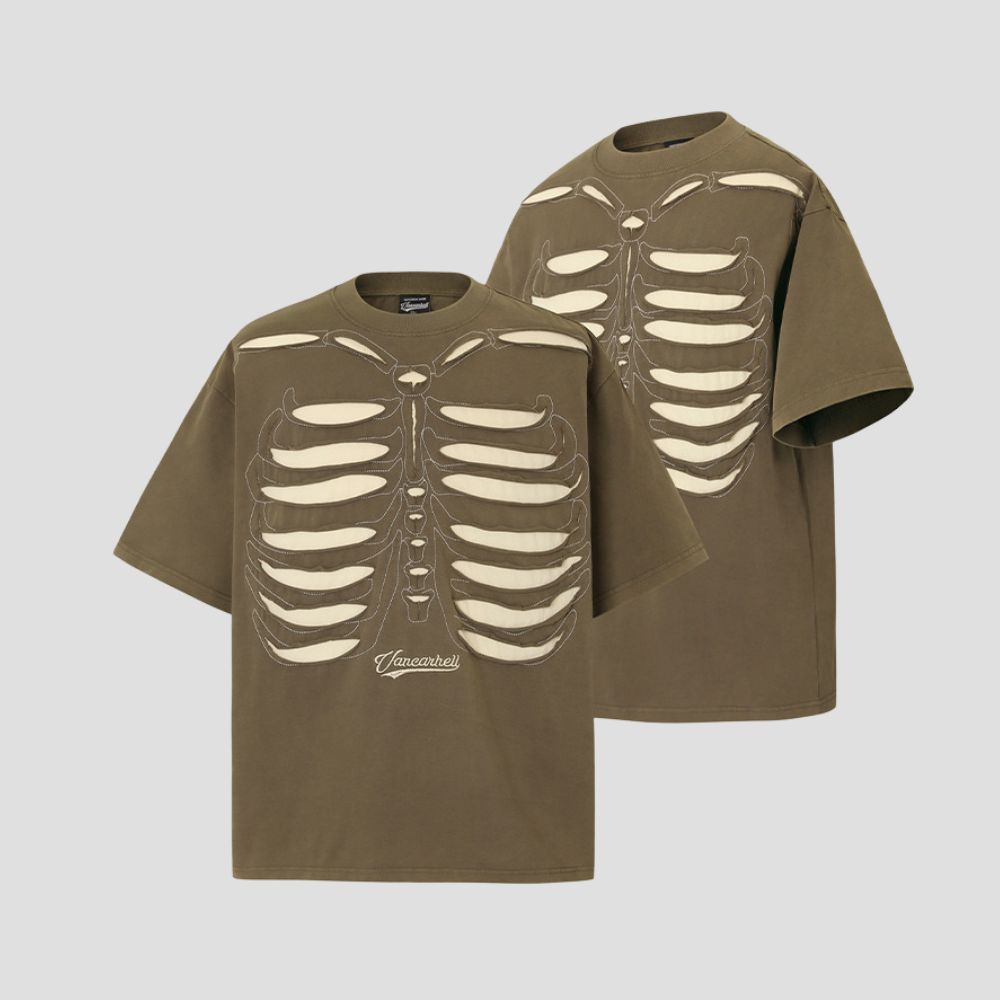 Vintage Skeleton Graphic T-Shirt