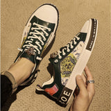 Patterned Low-Top Sneakers