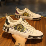 Patterned Low-Top Sneakers