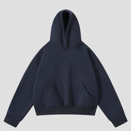 Solid Color Cropped Hoodie