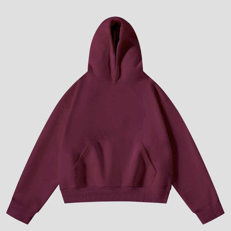 Solid Color Cropped Hoodie