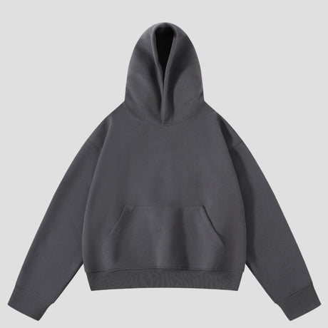 Solid Color Cropped Hoodie