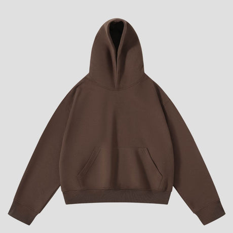 Solid Color Cropped Hoodie