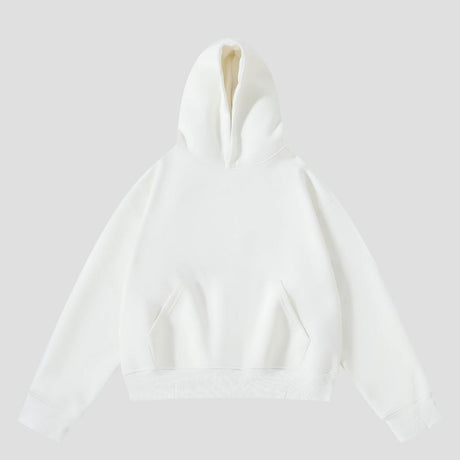 Solid Color Cropped Hoodie