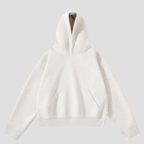Solid Color Cropped Hoodie