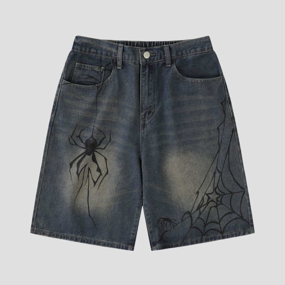 Spider Print Shorts