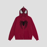  Front view of the Spider Hoodie showcasing the unique design.