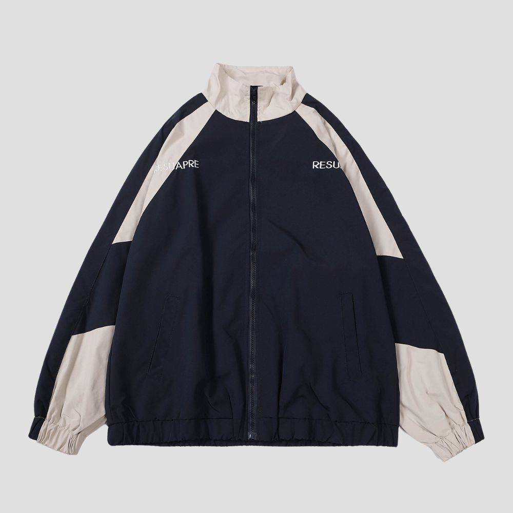 Trendy colorblock jacket perfect for casual outings
