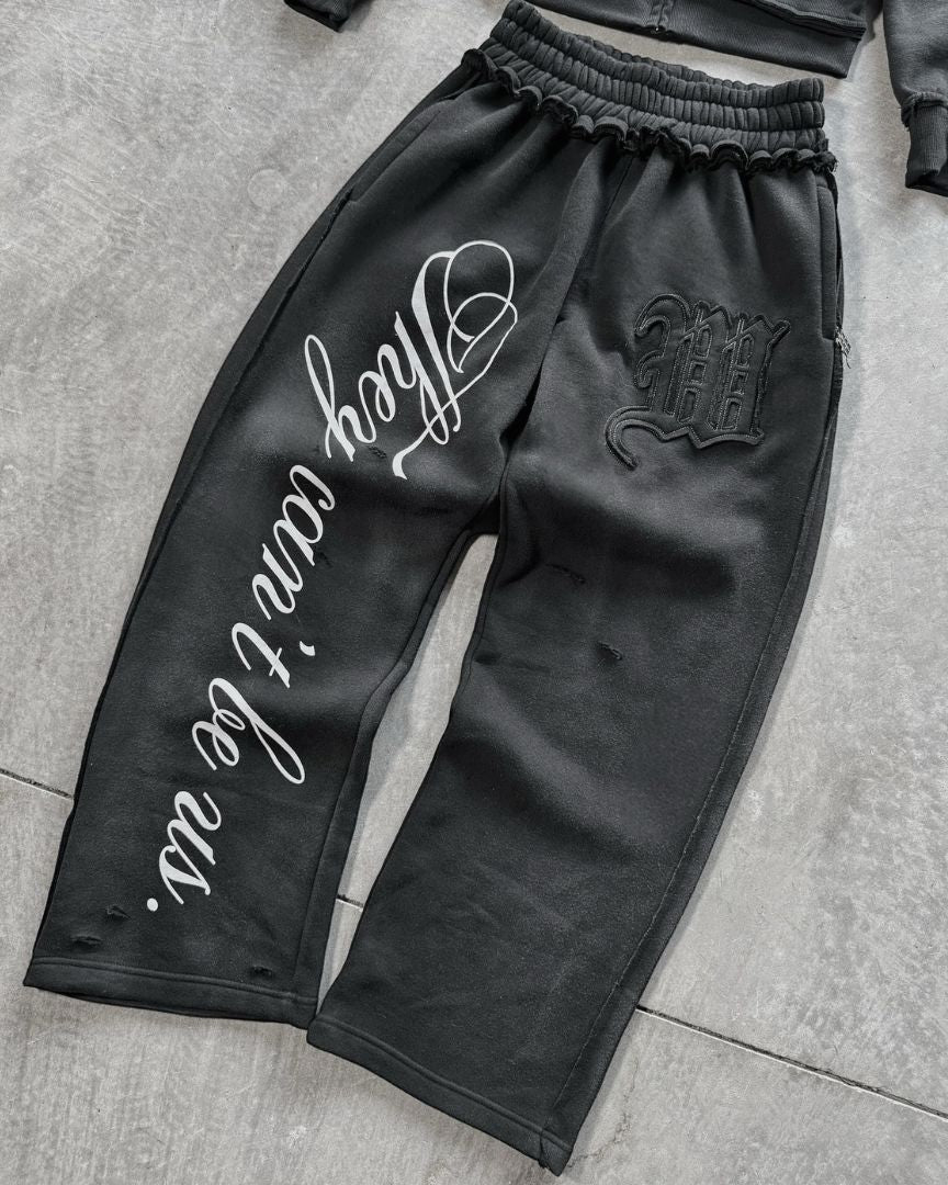 Street Style Zip-Up Hoodie Set