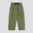 Striped casual pants with velcro closure.