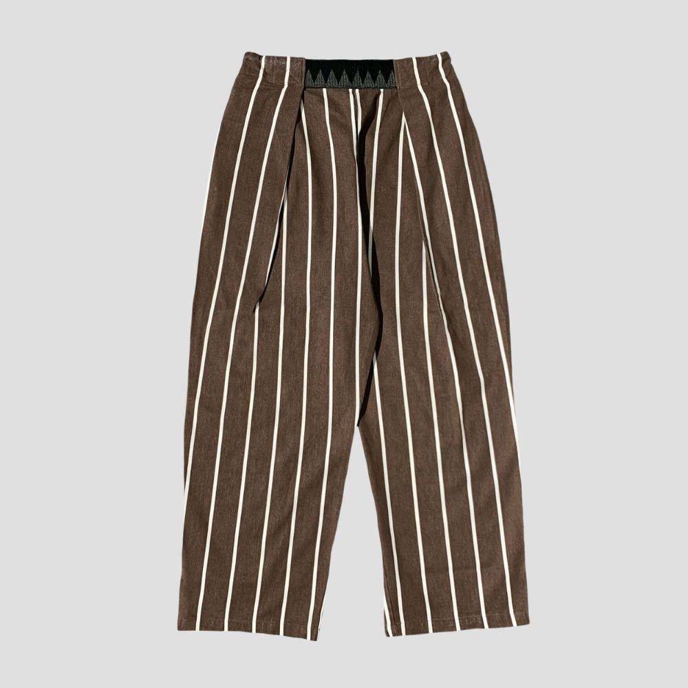 Unisex casual striped elastic pants.