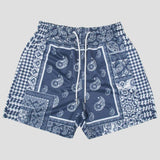 Quick-dry loose-fit unisex shorts featuring classical art motif