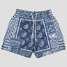 Quick-dry loose-fit unisex shorts featuring classical art motif