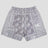 Unisex shorts with loose fit and classical artistic print
