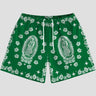 Unisex loose-fit shorts featuring iconic Virgin Mary image