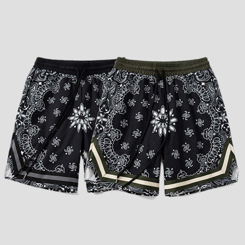 Blue cotton shorts, relaxed fit, perfect for streetwear style