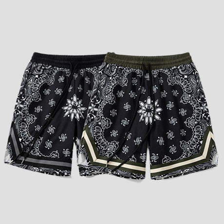 Blue cotton shorts, relaxed fit, perfect for streetwear style