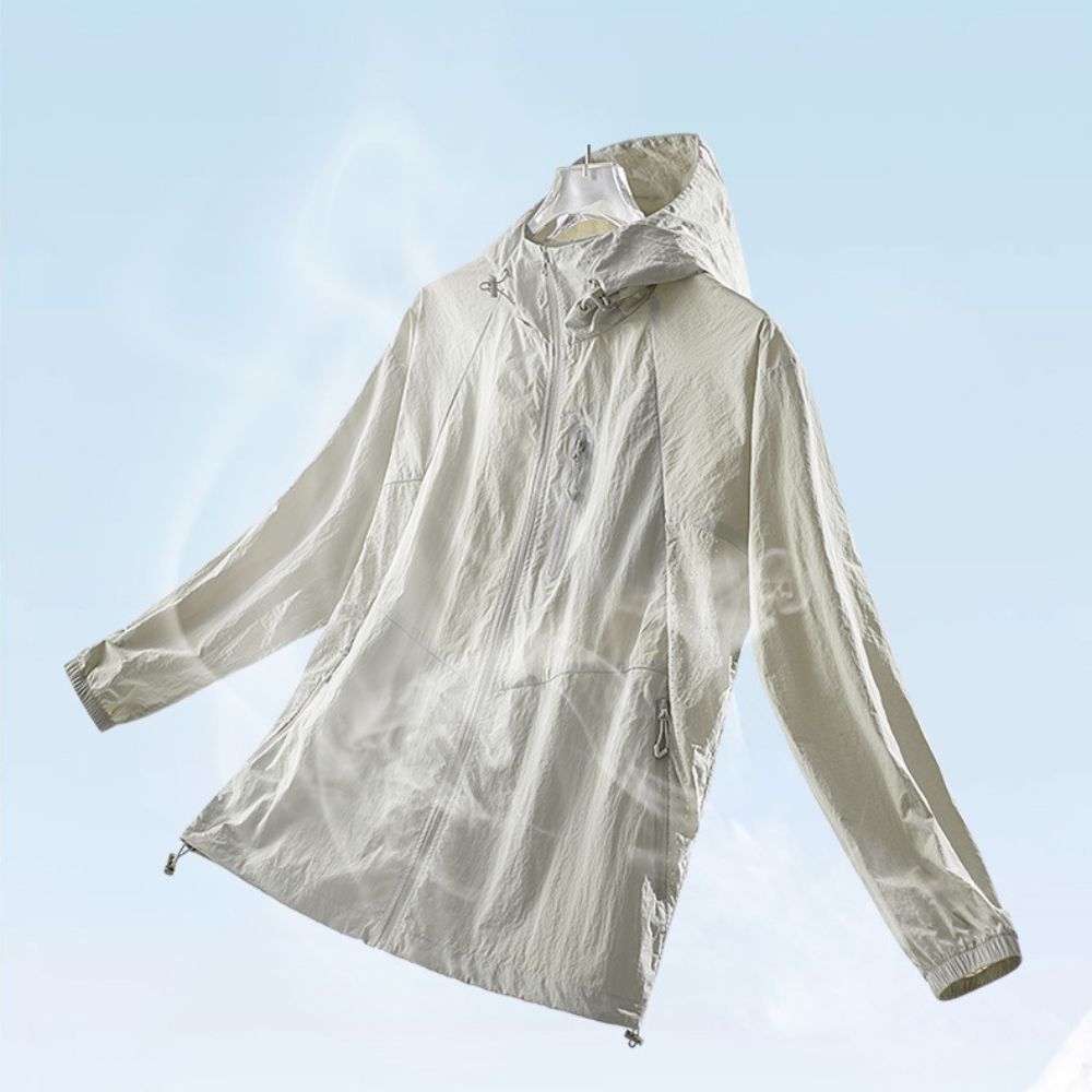 Cool-touch jacket with enhanced heat dissipation.