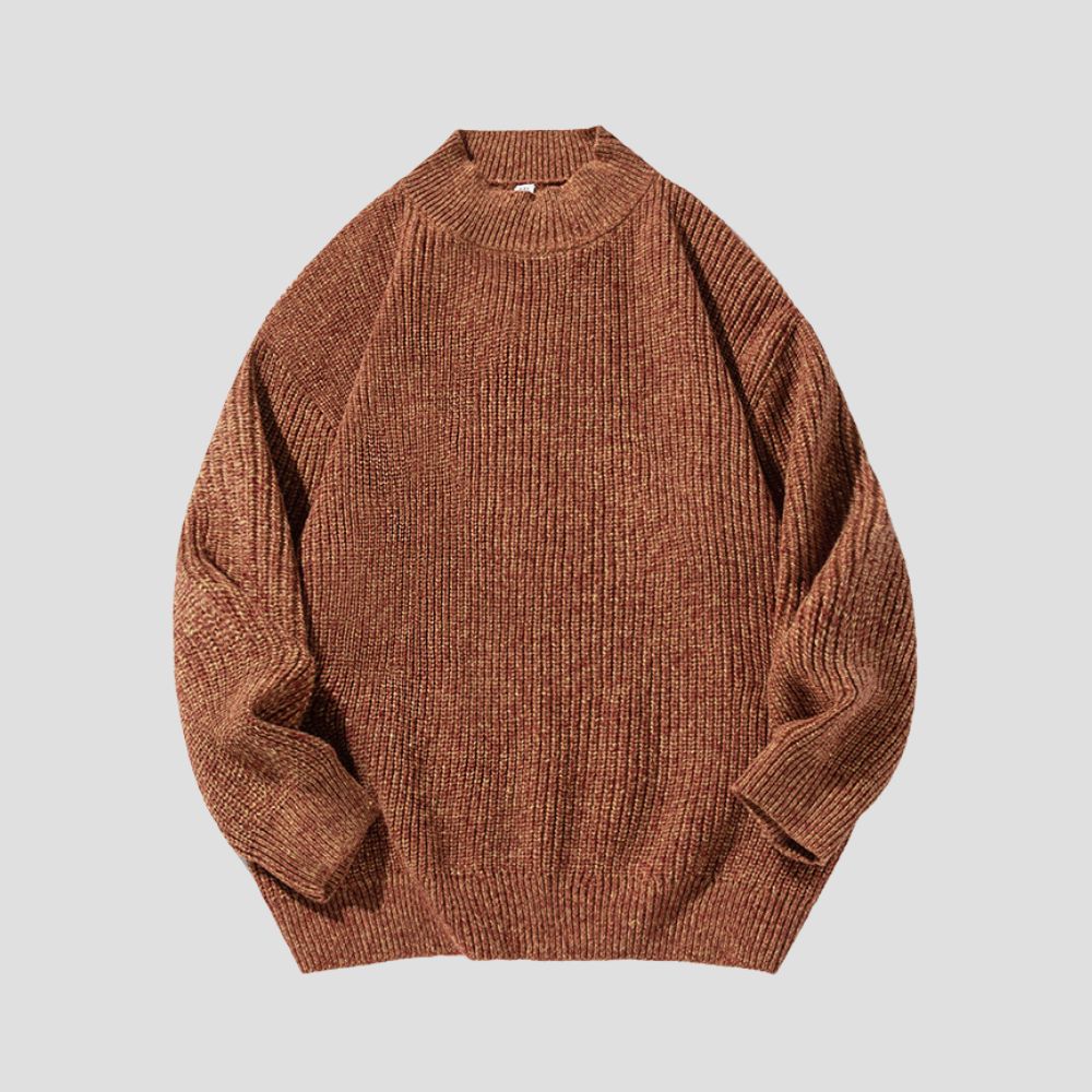 Unisex sweater with high elasticity and jacquard texture design.
