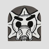 Trendy Cartoon Pattern Knit Beanie