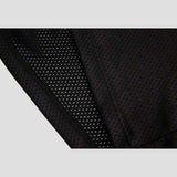 Graffiti embroidery on hip-hop style tee with partial perforation.
