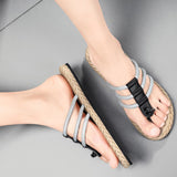 Fashionable woven rope sandals