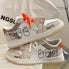  Vintage Graffiti Casual Shoes worn in a casual lifestyle setting