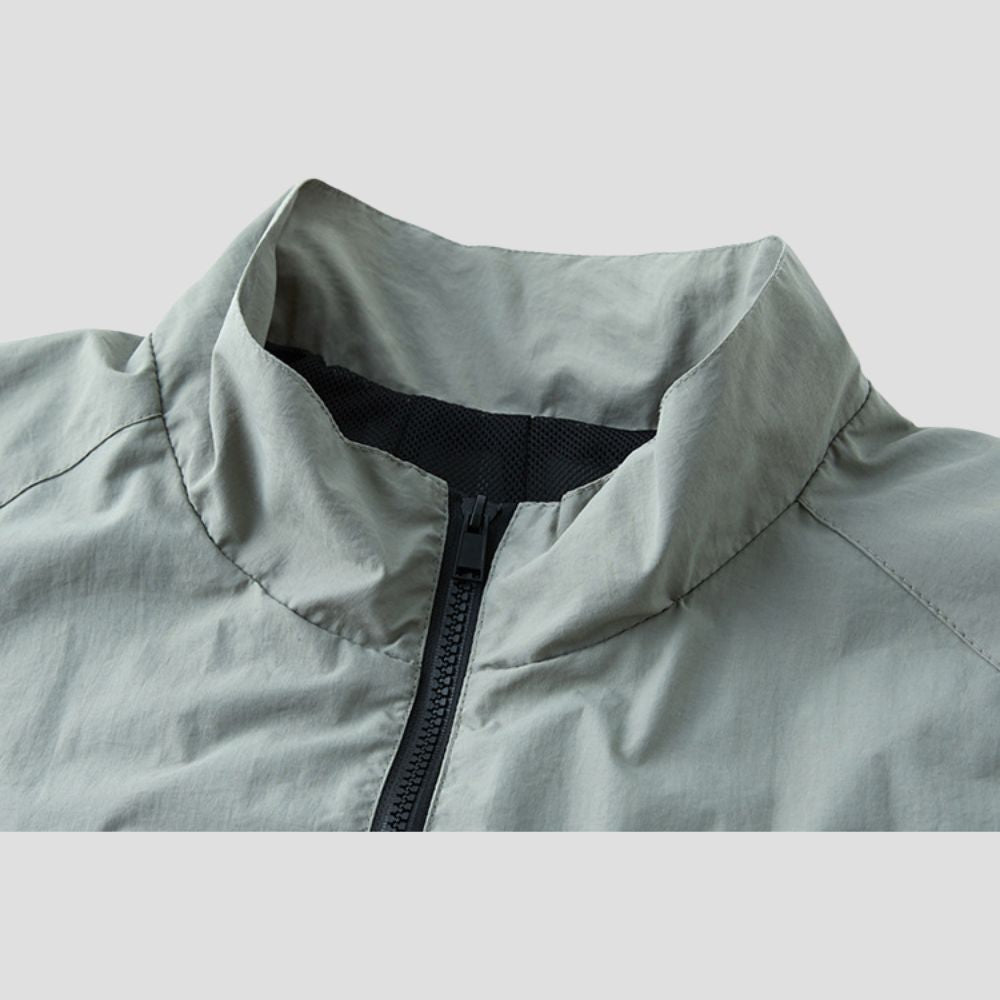 Model wearing the Vintage Sports PT Jacket with casual sportswear for a relaxed look