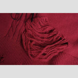 Vintage Fringe Letter Sweater