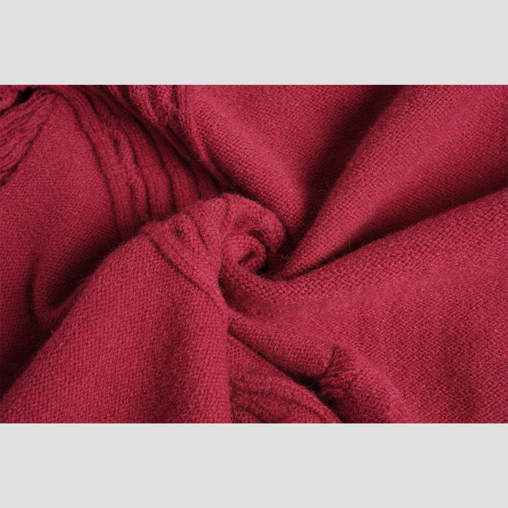 Vintage Fringe Letter Sweater