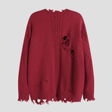 Vintage Fringe Letter Sweater