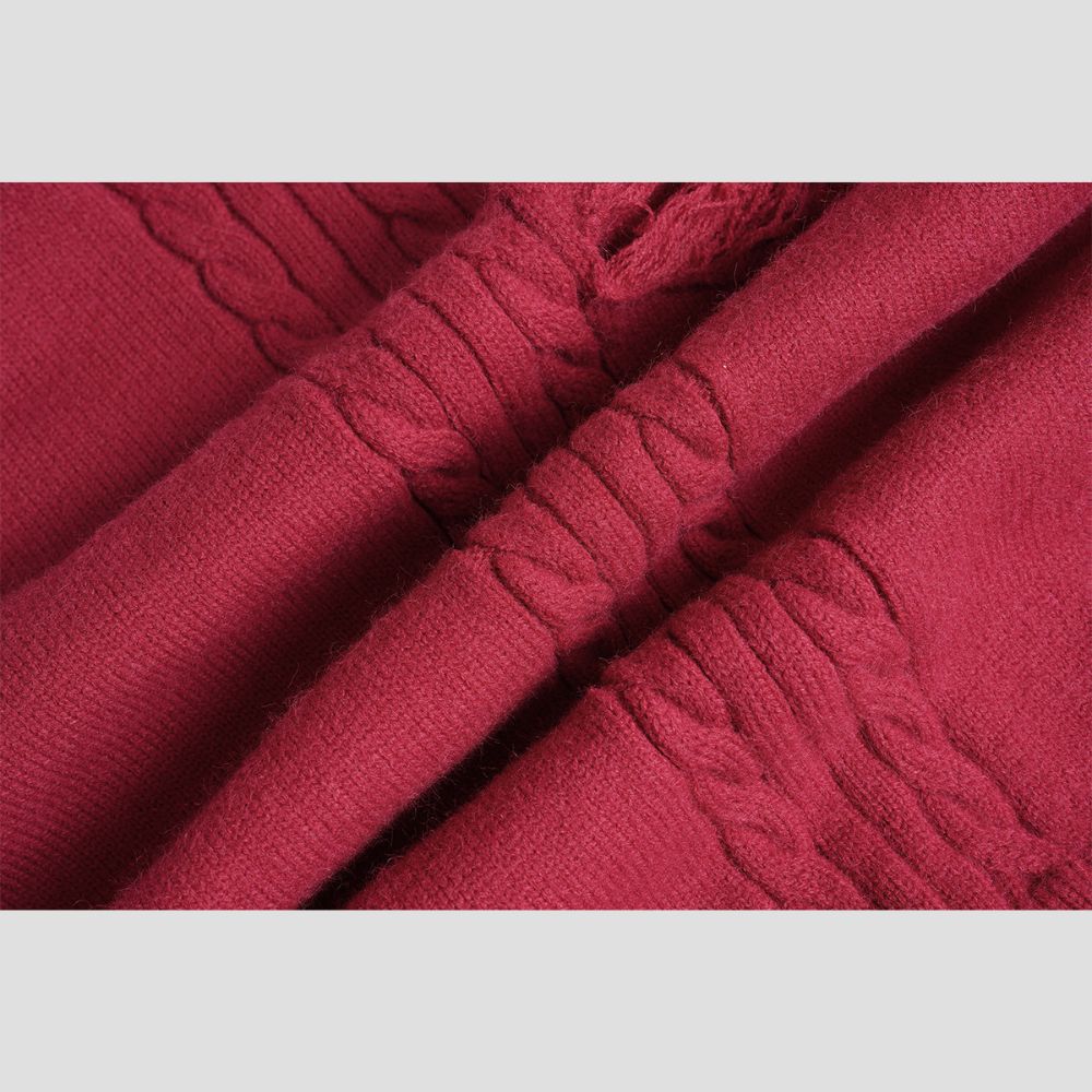 Vintage Fringe Letter Sweater