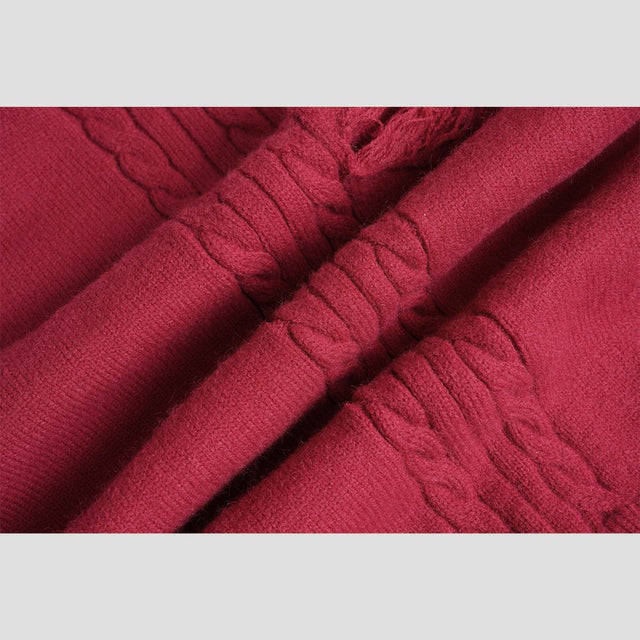 Vintage Fringe Letter Sweater